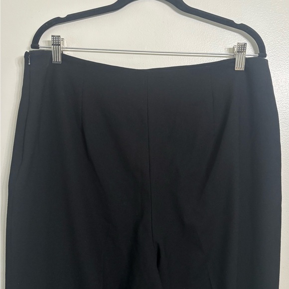 Talbots Black Wide Leg Side Zip Trousers Size 14 - Picture 5 of 9